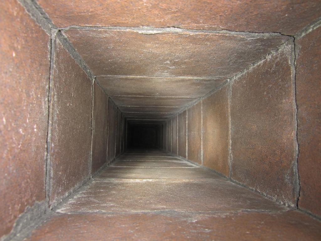Clean chimney flue after sweeping